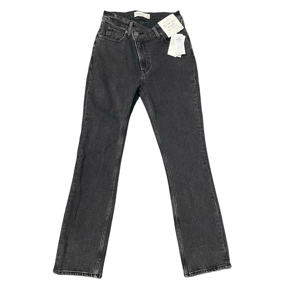 Abercrombie & Fitch Women's High Rise Jeans - Black